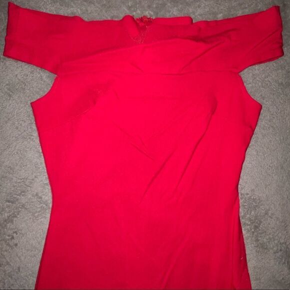 Love Culture Sexy Off Shoulder Red Dress - Picture 6 of 11